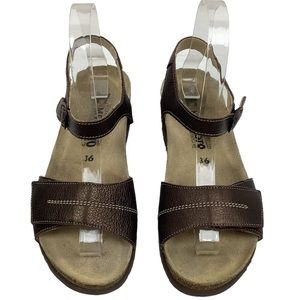 Mephisto Air-Relax Cork Wedge Comfort Sandal